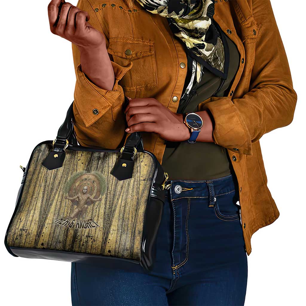 Heh and Hauhet Egyptian Shoulder Handbag Timeless Gods Design Infinity Serpent and Divine Balance Ancient
