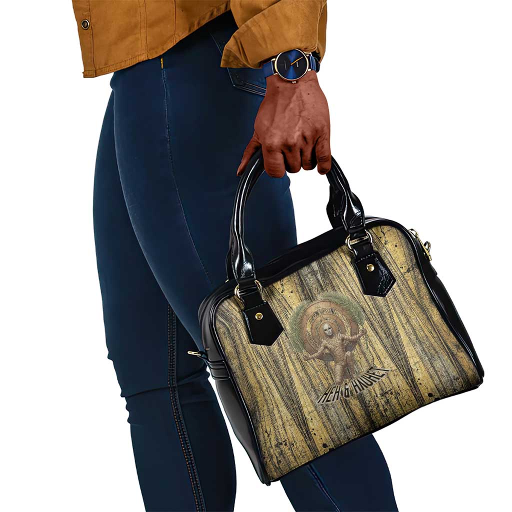 Heh and Hauhet Egyptian Shoulder Handbag Timeless Gods Design Infinity Serpent and Divine Balance Ancient