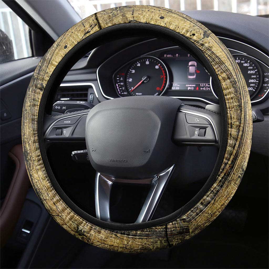 Heh and Hauhet Egyptian Steering Wheel Cover Timeless Gods Design Infinity Serpent and Divine Balance Ancient