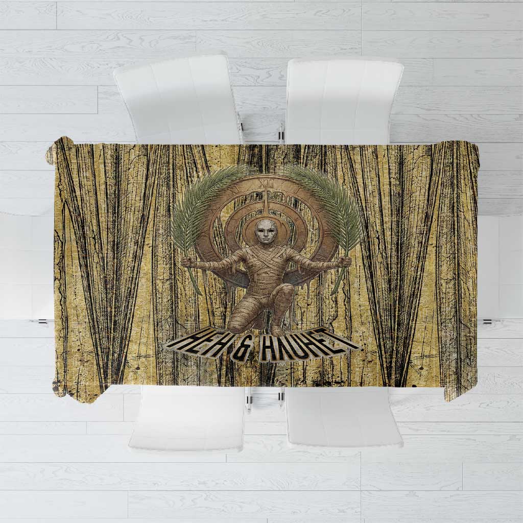 Heh and Hauhet Egyptian Tablecloth Timeless Gods Design Infinity Serpent and Divine Balance Ancient