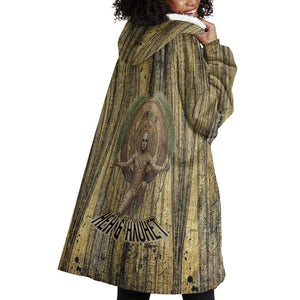 Heh and Hauhet Egyptian Wearable Blanket Hoodie Timeless Gods Design Infinity Serpent and Divine Balance Ancient