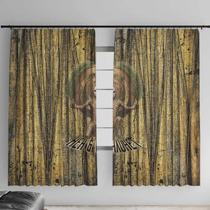 Heh and Hauhet Egyptian Window Curtain Timeless Gods Design Infinity Serpent and Divine Balance Ancient