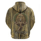 Heh and Hauhet Egyptian Zip Hoodie Timeless Gods Design Infinity Serpent and Divine Balance Ancient