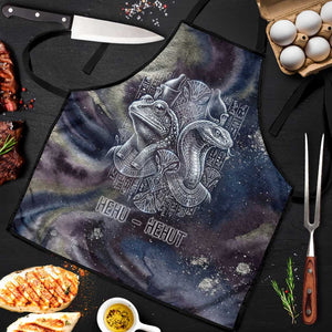 Egyptian Heh and Hauhet Apron Serpent Duo Design Cosmic Infinity and Eternal Balance Motif