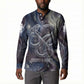 Egyptian Heh and Hauhet Button Sweatshirt Serpent Duo Design Cosmic Infinity and Eternal Balance Motif