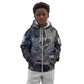 Egyptian Heh and Hauhet Kid Hoodie Serpent Duo Design Cosmic Infinity and Eternal Balance Motif