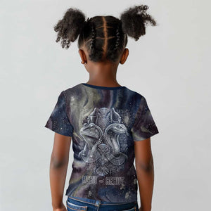 Egyptian Heh and Hauhet Kid T shirt Serpent Duo Design Cosmic Infinity and Eternal Balance Motif