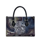 Egyptian Heh and Hauhet Leather Bag Serpent Duo Design Cosmic Infinity and Eternal Balance Motif