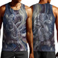 Egyptian Heh and Hauhet Men Tank Top Serpent Duo Design Cosmic Infinity and Eternal Balance Motif