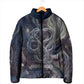 Egyptian Heh and Hauhet Padded Jacket Serpent Duo Design Cosmic Infinity and Eternal Balance Motif