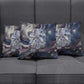 Egyptian Heh and Hauhet Pillow Cover Serpent Duo Design Cosmic Infinity and Eternal Balance Motif