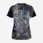 Egyptian Heh and Hauhet Scrub Top Serpent Duo Design Cosmic Infinity and Eternal Balance Motif
