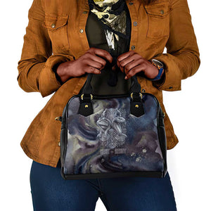 Egyptian Heh and Hauhet Shoulder Handbag Serpent Duo Design Cosmic Infinity and Eternal Balance Motif