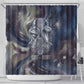 Egyptian Heh and Hauhet Shower Curtain Serpent Duo Design Cosmic Infinity and Eternal Balance Motif