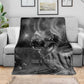 Kek and Kauket Egyptian Blanket Primordial Darkness Design Cosmic Frogs and Serpents