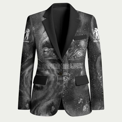 Kek and Kauket Egyptian Blazer Primordial Darkness Design Cosmic Frogs and Serpents