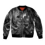 Kek and Kauket Egyptian Bomber Jacket Primordial Darkness Design Cosmic Frogs and Serpents