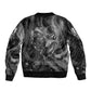 Kek and Kauket Egyptian Bomber Jacket Primordial Darkness Design Cosmic Frogs and Serpents