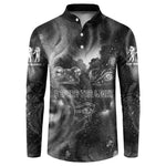 Kek and Kauket Egyptian Button Sweatshirt Primordial Darkness Design Cosmic Frogs and Serpents