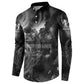 Kek and Kauket Egyptian Button Sweatshirt Primordial Darkness Design Cosmic Frogs and Serpents