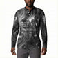 Kek and Kauket Egyptian Button Sweatshirt Primordial Darkness Design Cosmic Frogs and Serpents