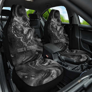 Kek and Kauket Egyptian Car Seat Cover Primordial Darkness Design Cosmic Frogs and Serpents