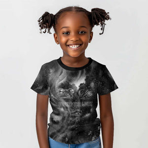 Kek and Kauket Egyptian Kid T shirt Primordial Darkness Design Cosmic Frogs and Serpents