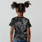 Kek and Kauket Egyptian Kid T shirt Primordial Darkness Design Cosmic Frogs and Serpents