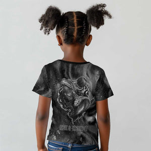 Kek and Kauket Egyptian Kid T shirt Primordial Darkness Design Cosmic Frogs and Serpents