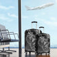 Kek and Kauket Egyptian Luggage Cover Primordial Darkness Design Cosmic Frogs and Serpents