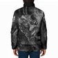 Kek and Kauket Egyptian Padded Jacket Primordial Darkness Design Cosmic Frogs and Serpents