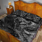 Kek and Kauket Egyptian Quilt Bed Set Primordial Darkness Design Cosmic Frogs and Serpents