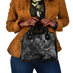 Kek and Kauket Egyptian Shoulder Handbag Primordial Darkness Design Cosmic Frogs and Serpents
