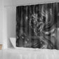 Kek and Kauket Egyptian Shower Curtain Primordial Darkness Design Cosmic Frogs and Serpents