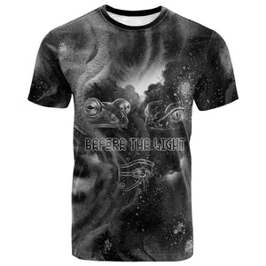 Kek and Kauket Egyptian T shirt Primordial Darkness Design Cosmic Frogs and Serpents