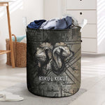 Egypt Kek and Kauket Laundry Basket Ancient Void Theme with Frog and Serpent Duality
