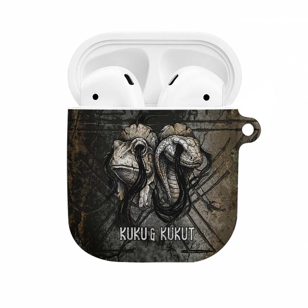 Egypt Kek and Kauket AirPods Case Ancient Void Theme with Frog and Serpent Duality