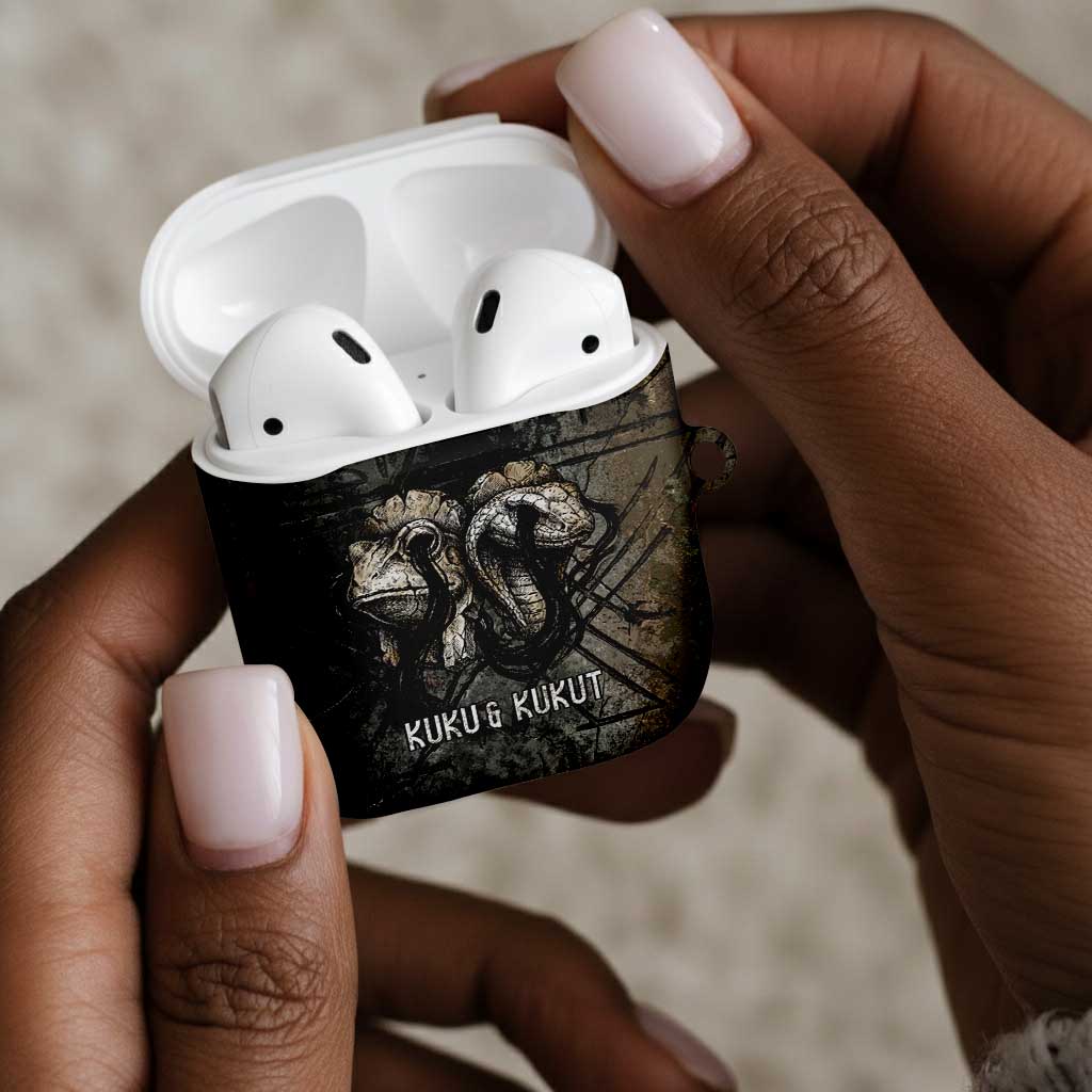 Egypt Kek and Kauket AirPods Case Ancient Void Theme with Frog and Serpent Duality