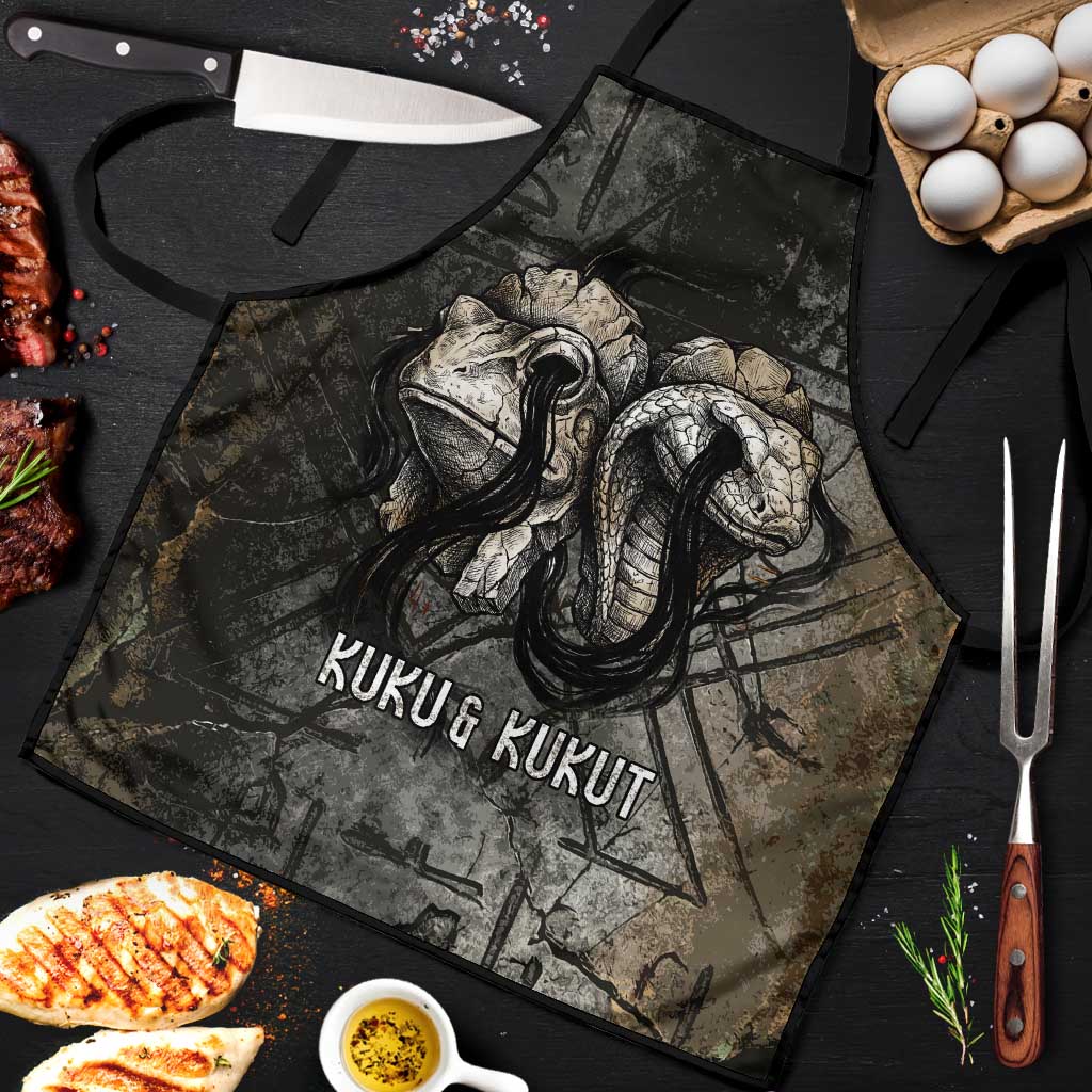 Egypt Kek and Kauket Apron Ancient Void Theme with Frog and Serpent Duality
