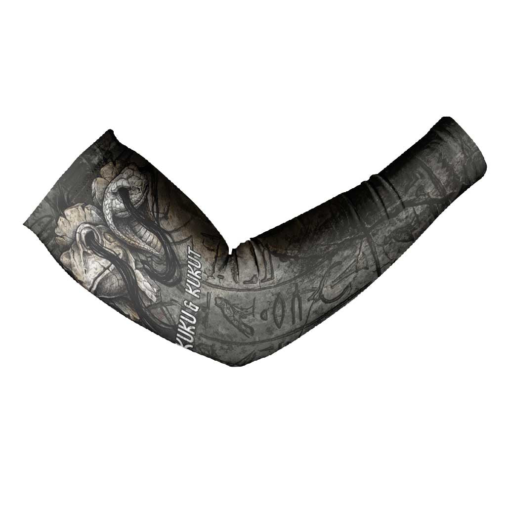 Egypt Kek and Kauket Arm Sleeves Ancient Void Theme with Frog and Serpent Duality