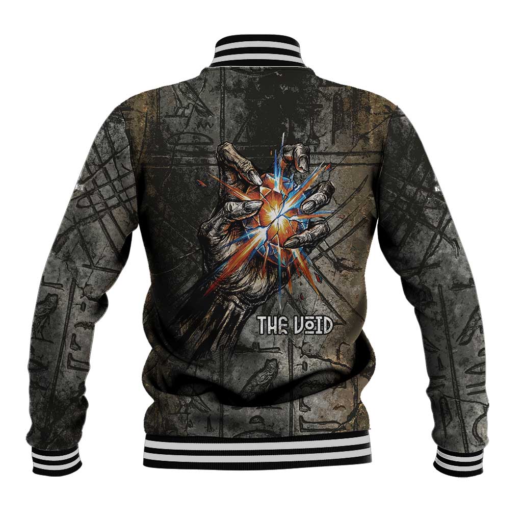 Egypt Kek and Kauket Baseball Jacket Ancient Void Theme with Frog and Serpent Duality