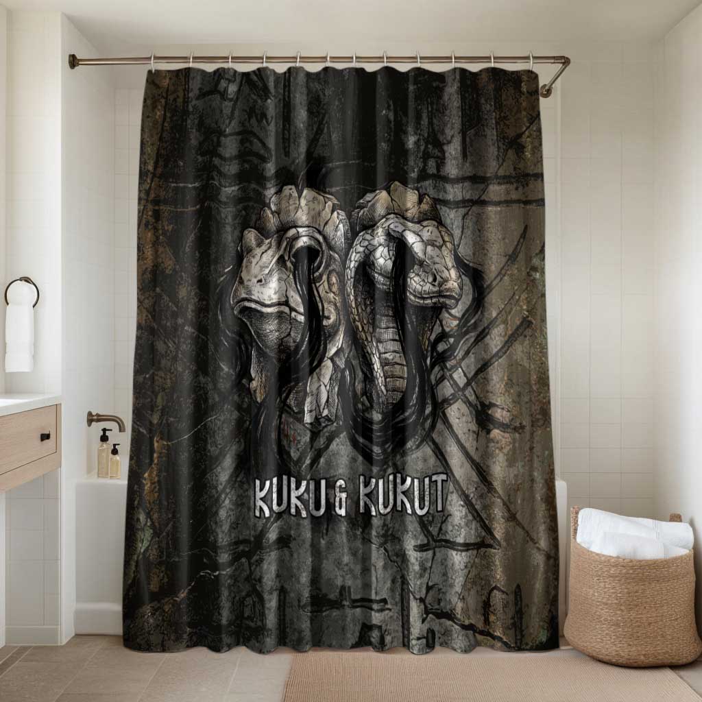 Egypt Kek and Kauket Bathroom Set Ancient Void Theme with Frog and Serpent Duality