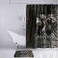Egypt Kek and Kauket Bathroom Set Ancient Void Theme with Frog and Serpent Duality