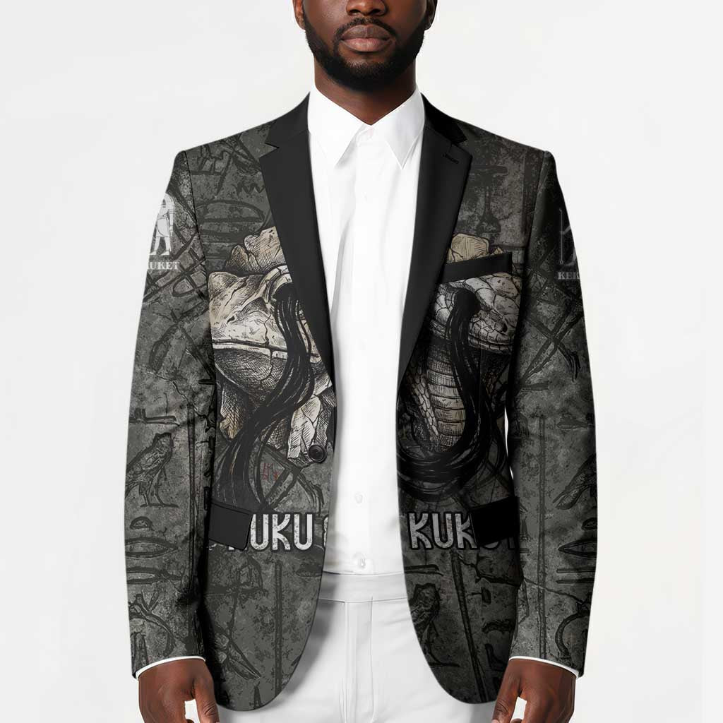 Egypt Kek and Kauket Blazer Ancient Void Theme with Frog and Serpent Duality