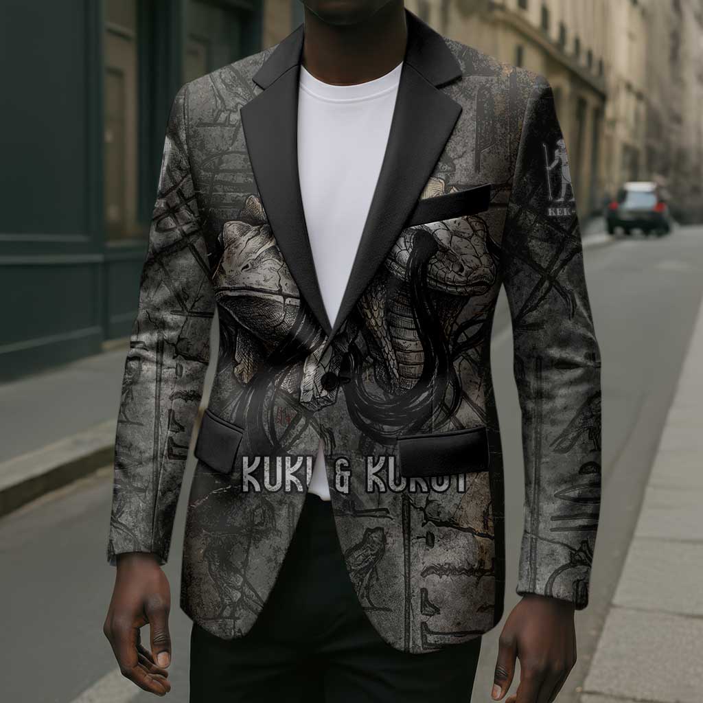 Egypt Kek and Kauket Blazer Ancient Void Theme with Frog and Serpent Duality