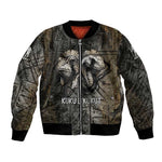 Egypt Kek and Kauket Bomber Jacket Ancient Void Theme with Frog and Serpent Duality