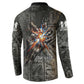 Egypt Kek and Kauket Button Sweatshirt Ancient Void Theme with Frog and Serpent Duality