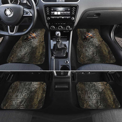 Egypt Kek and Kauket Car Mats Ancient Void Theme with Frog and Serpent Duality