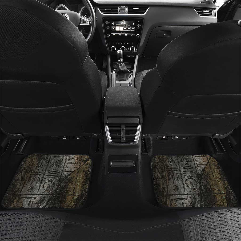 Egypt Kek and Kauket Car Mats Ancient Void Theme with Frog and Serpent Duality