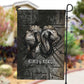 Egypt Kek and Kauket Garden Flag Ancient Void Theme with Frog and Serpent Duality